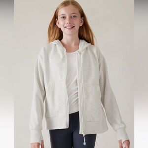 Athleta Girls Retroactive Full Zip Jacket with Hood